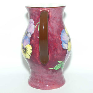 Royal Doulton Pansy D6402 large jug | Flowers on Mottled Background