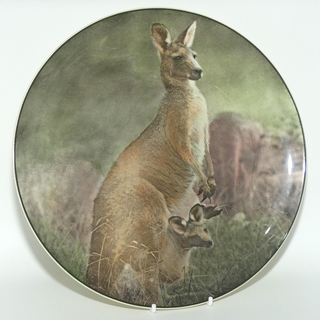 Royal Doulton Australian Views plate #4 | Mother Kangaroo with Joey D6423