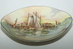 Royal Doulton Home Waters oval handled tray D6434 | Shape 8383