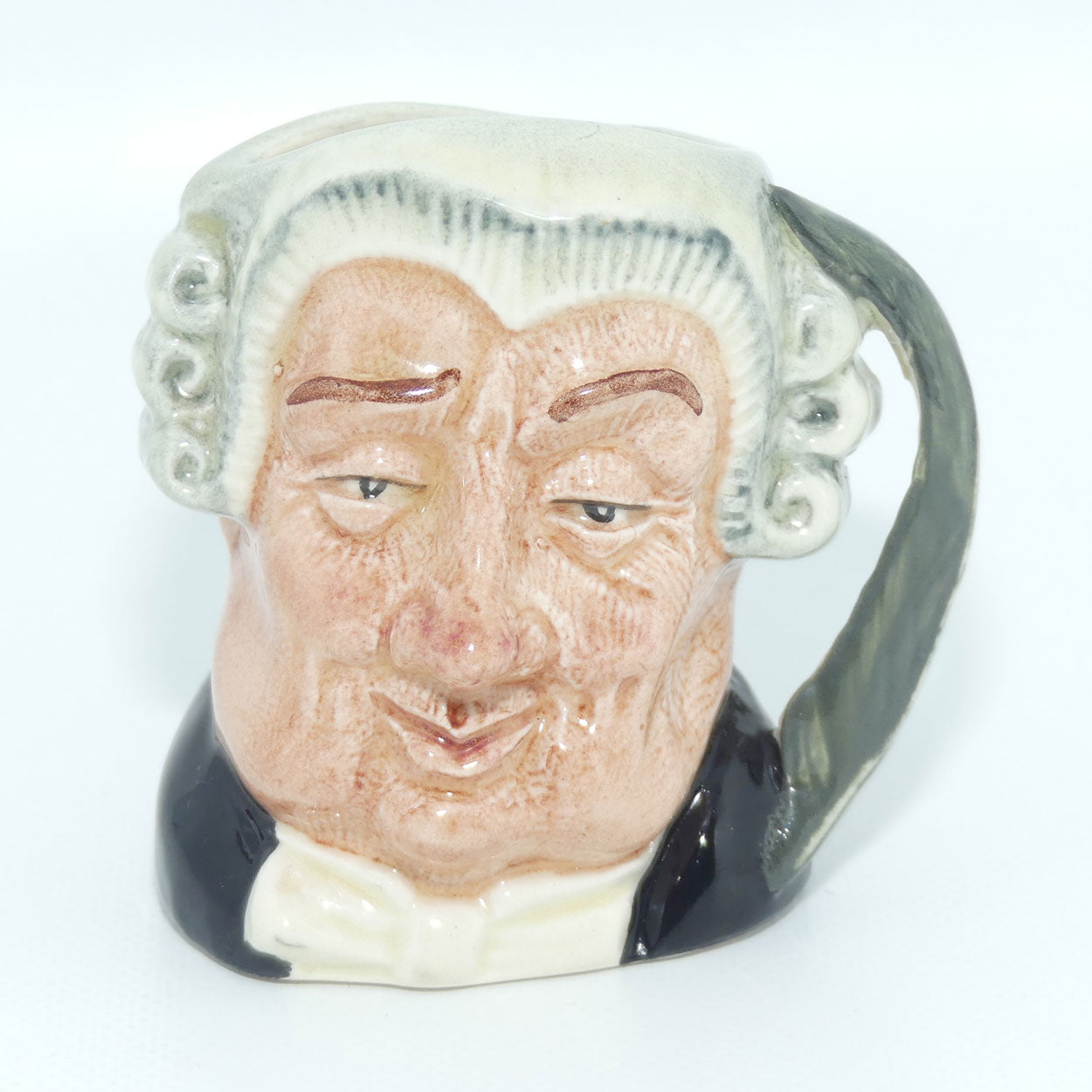 D6524 Royal Doulton miniature character jug The Lawyer | earlier stamp