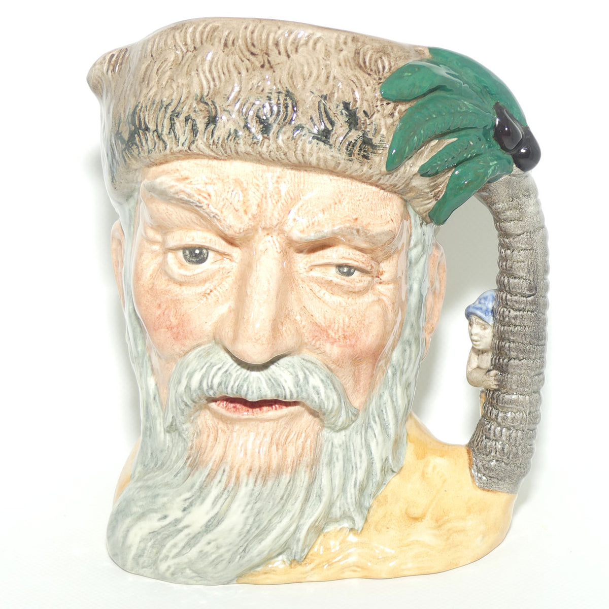 D6532 Royal Doulton large character jug Robinson Crusoe | Footprint