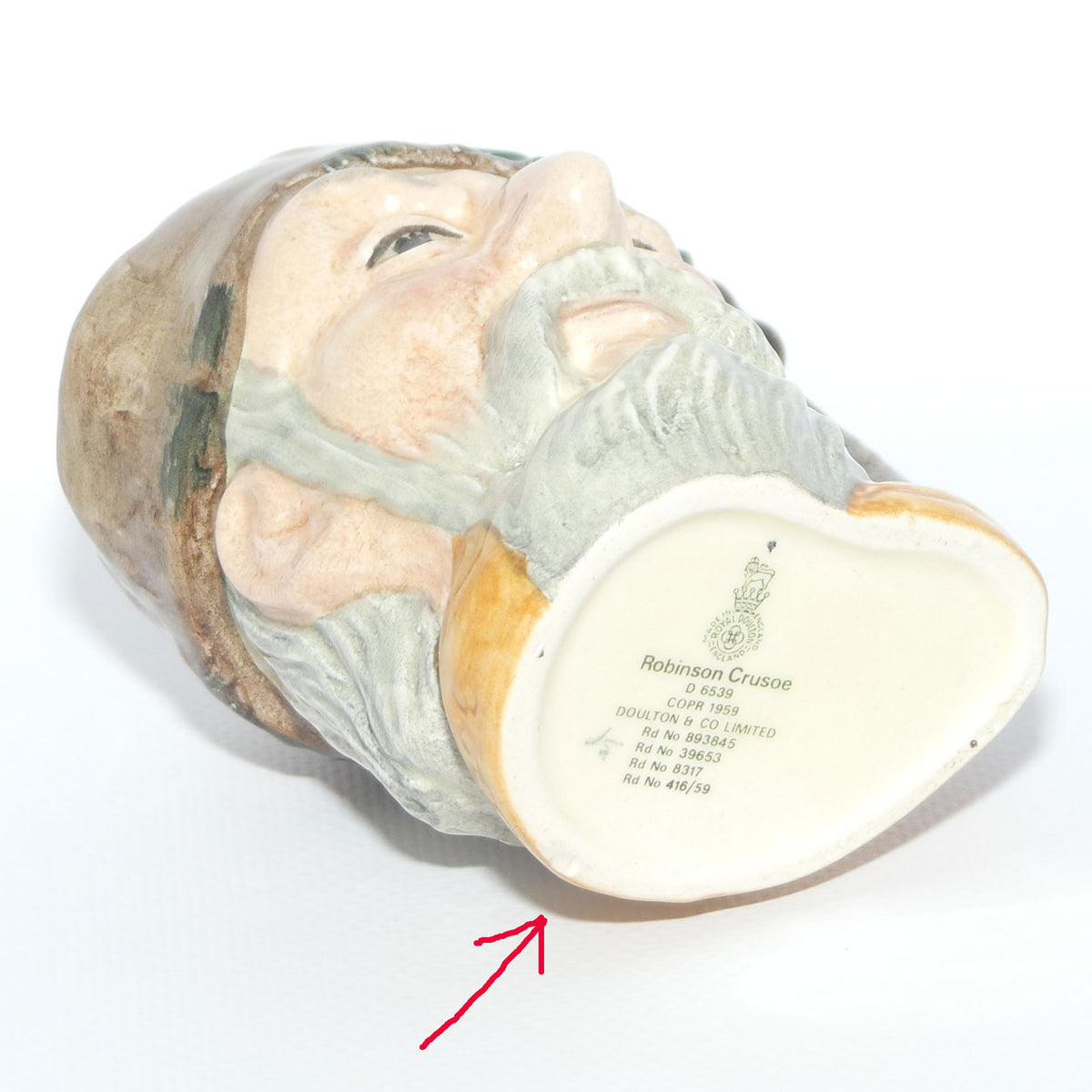 D6539 Royal Doulton small character jug Robinson Crusoe | #2
