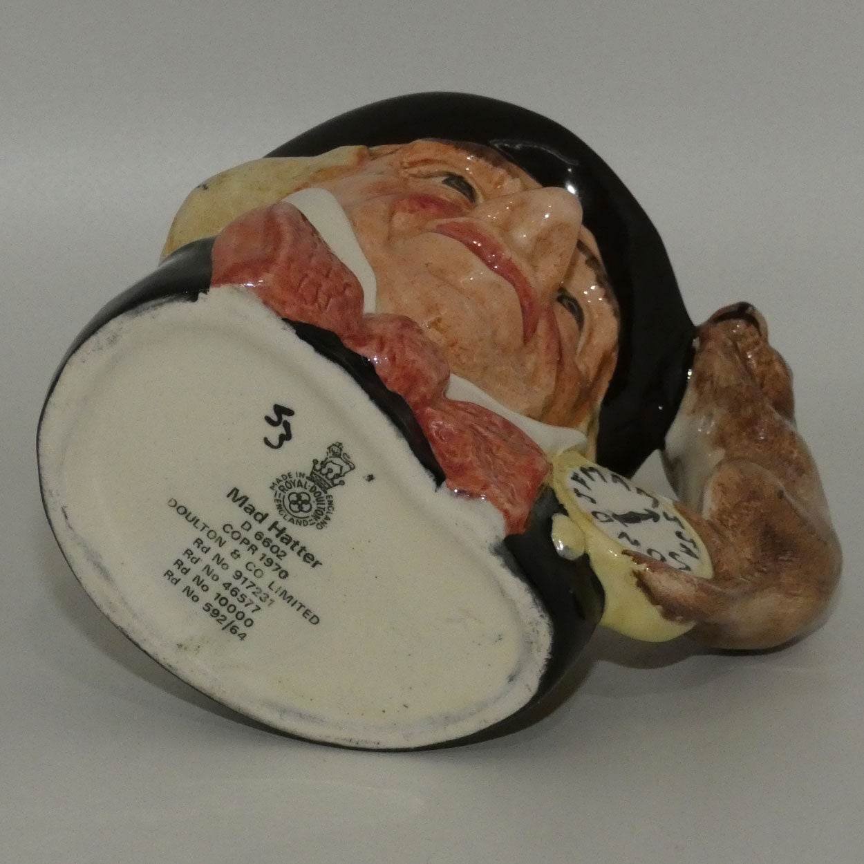 D6602 Royal Doulton small character jug Mad Hatter