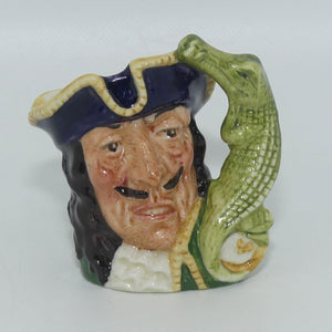 D6605 Royal Doulton miniature character jug Capt Hook | ETC