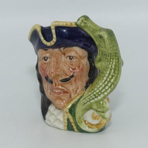 D6605 Royal Doulton miniature character jug Capt Hook | ETC