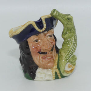 D6605 Royal Doulton miniature character jug Capt Hook | ETC