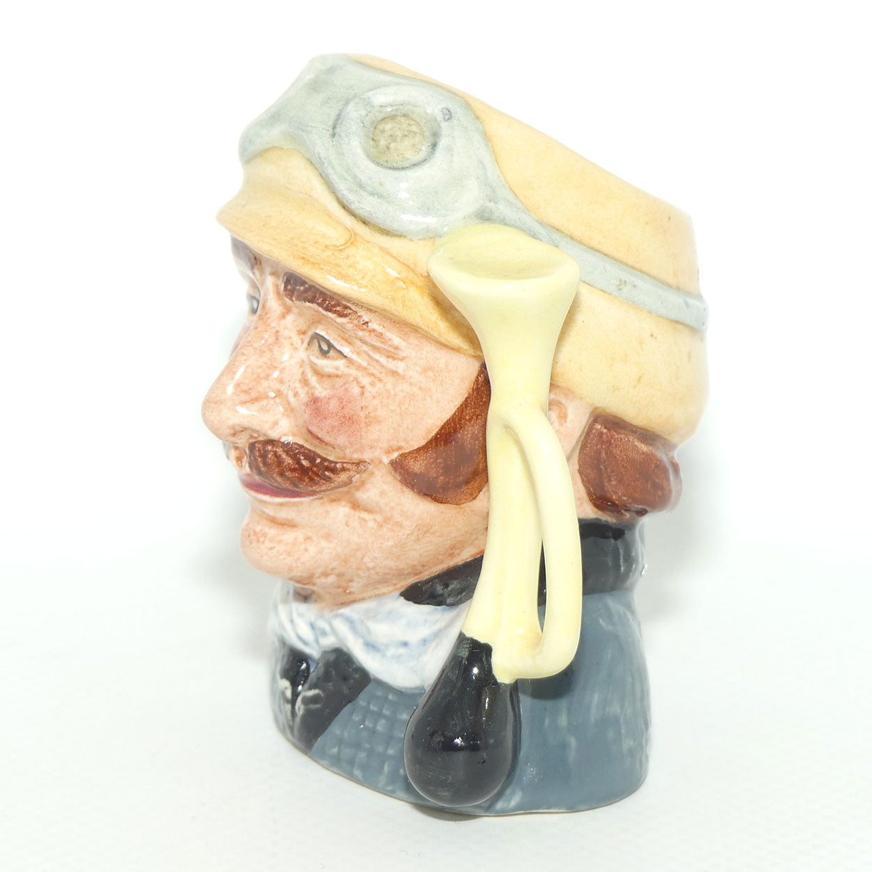 D6641 Royal Doulton miniature character jug Veteran Motorist