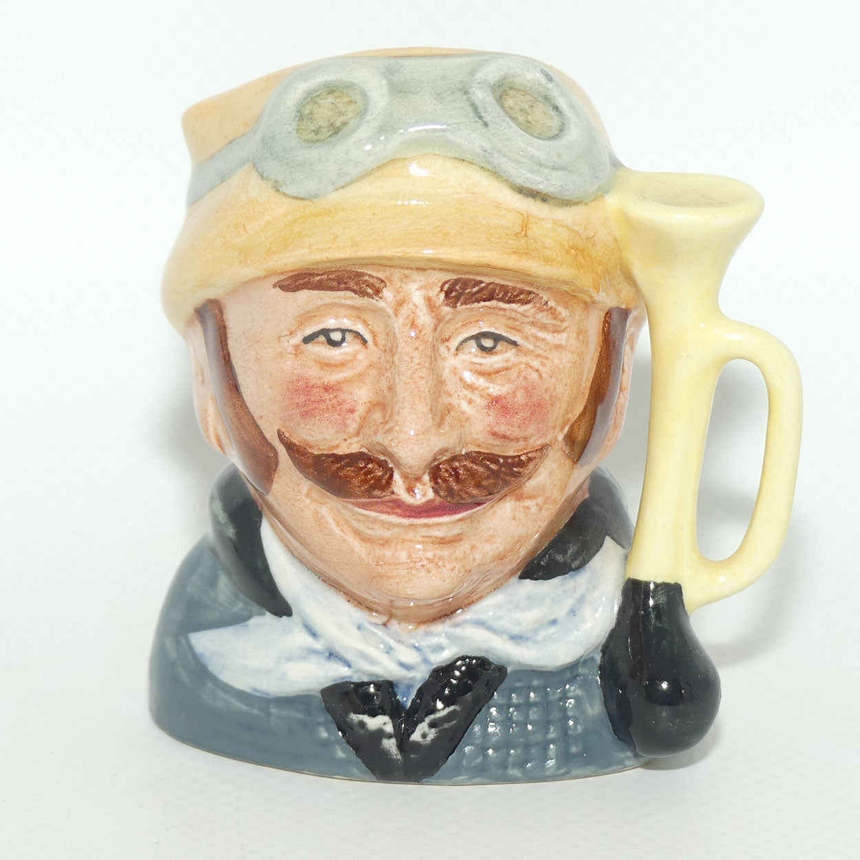 D6641 Royal Doulton miniature character jug Veteran Motorist