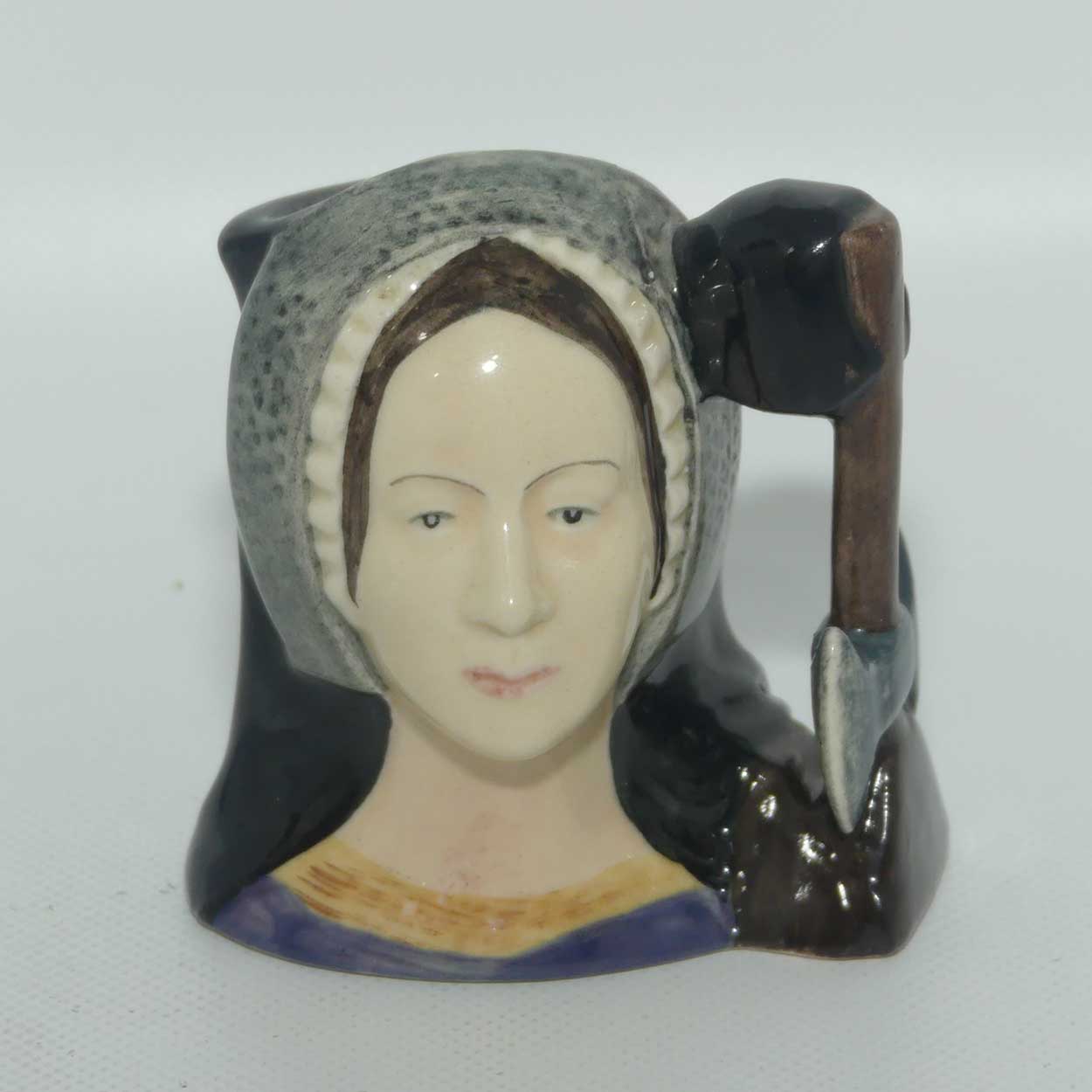 D6651 Royal Doulton miniature character jug Anne Boleyn