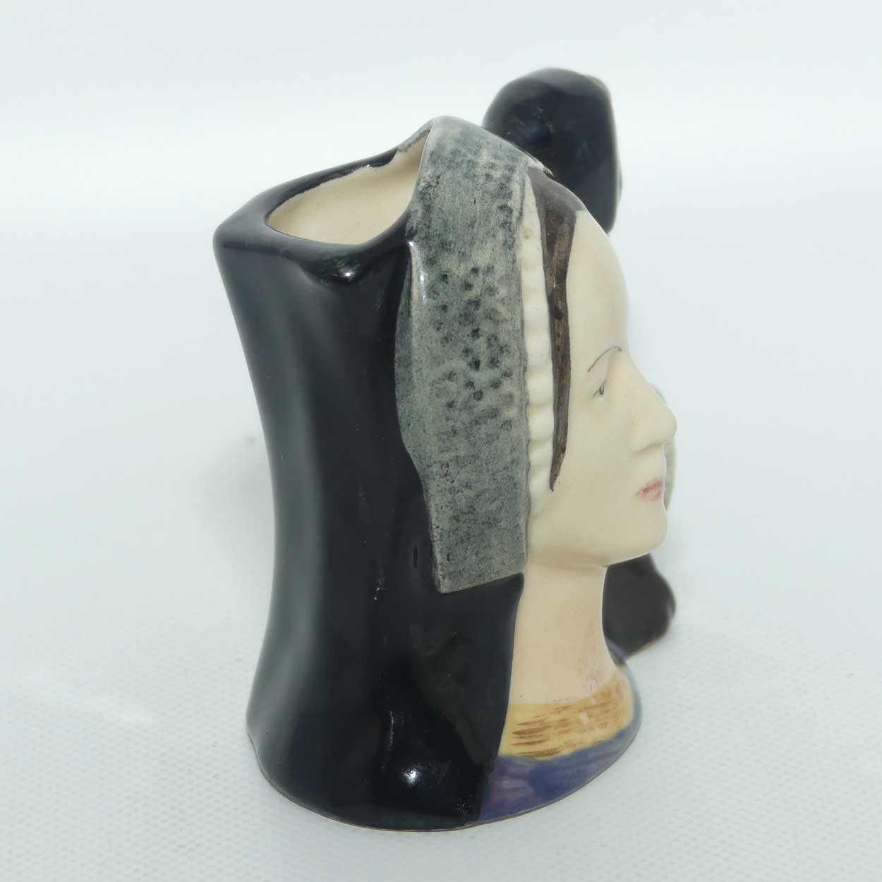 D6651 Royal Doulton miniature character jug Anne Boleyn
