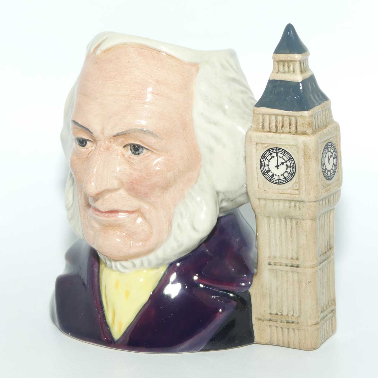 D6656 Royal Doulton small character jug John Doulton  | 2 o'clock