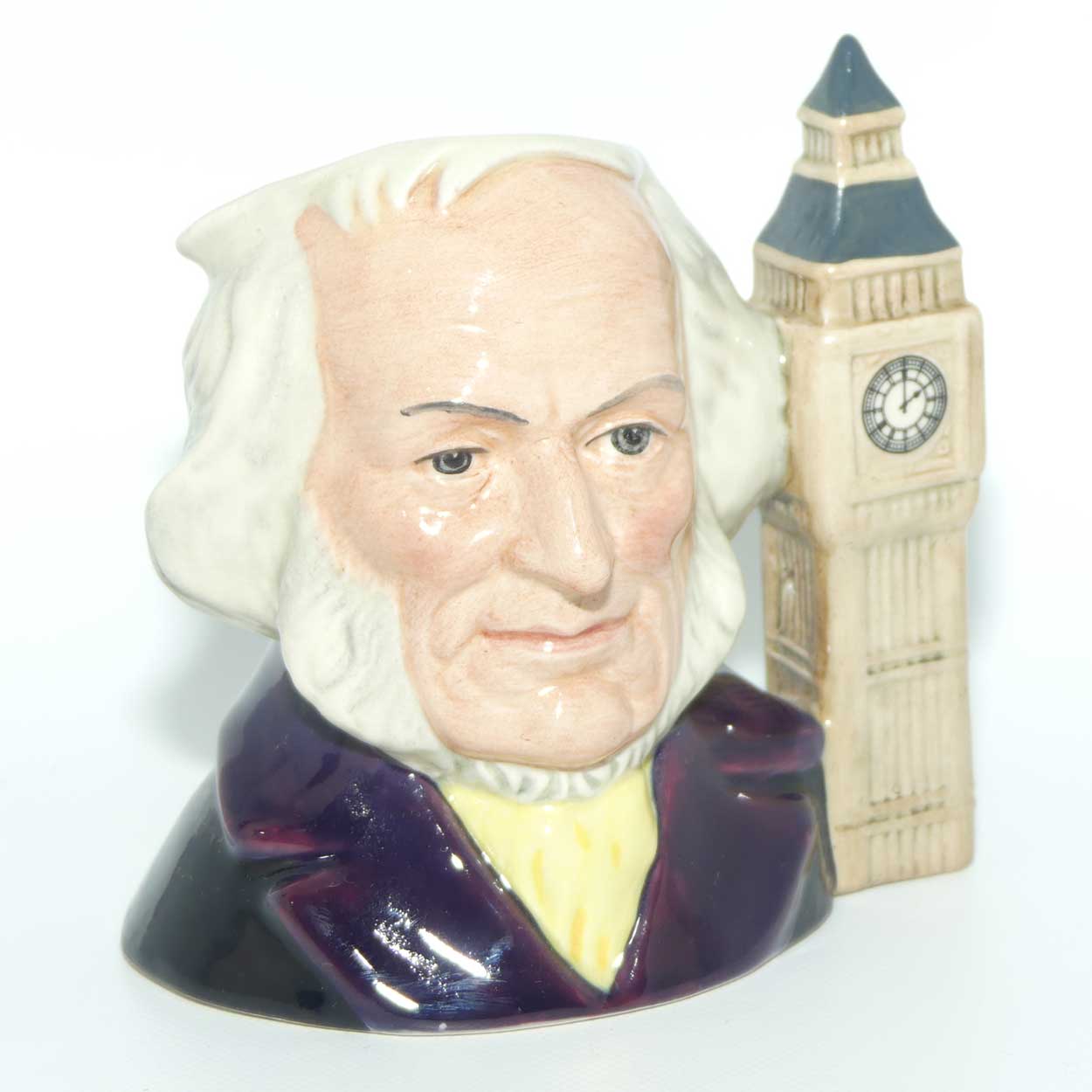 D6656 Royal Doulton small character jug John Doulton  | 2 o'clock