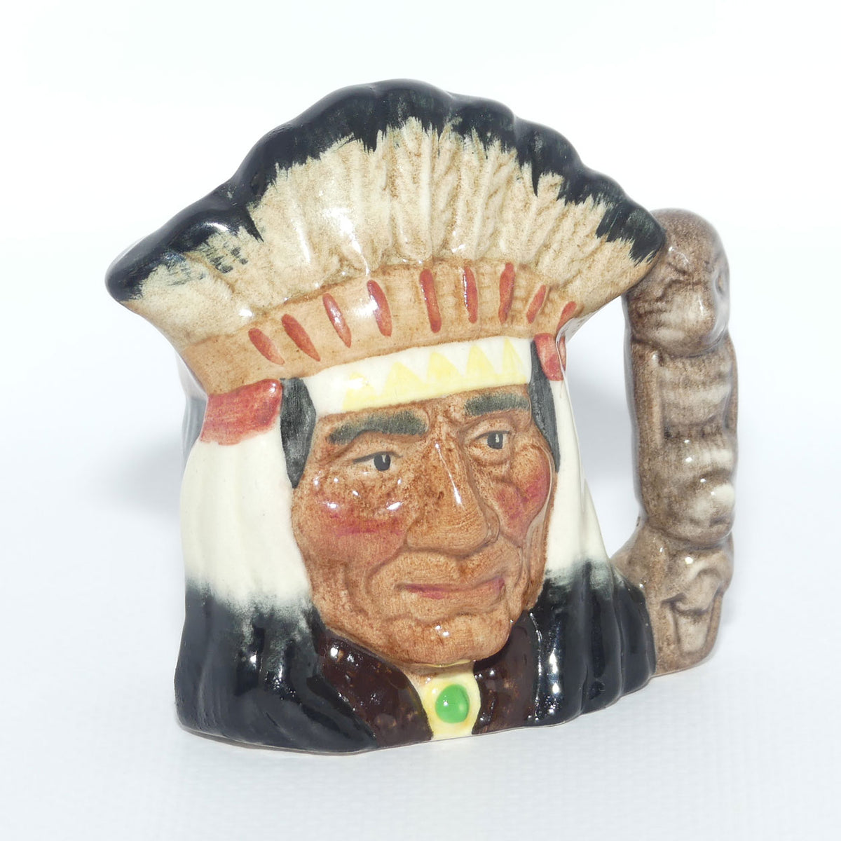 D6665 Royal Doulton miniature character jug North American Indian