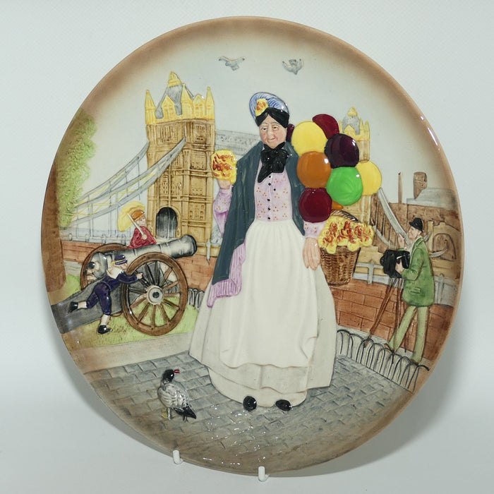 Royal Doulton Biddy Penny Farthing plate D6666 | designed to accompany HN1843 Royal Doulton figure Biddy Pennyfarthing