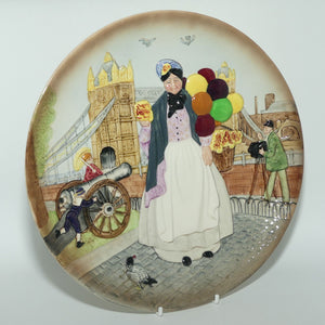 Royal Doulton Biddy Penny Farthing plate D6666 | designed to accompany HN1843 Royal Doulton figure Biddy Pennyfarthing