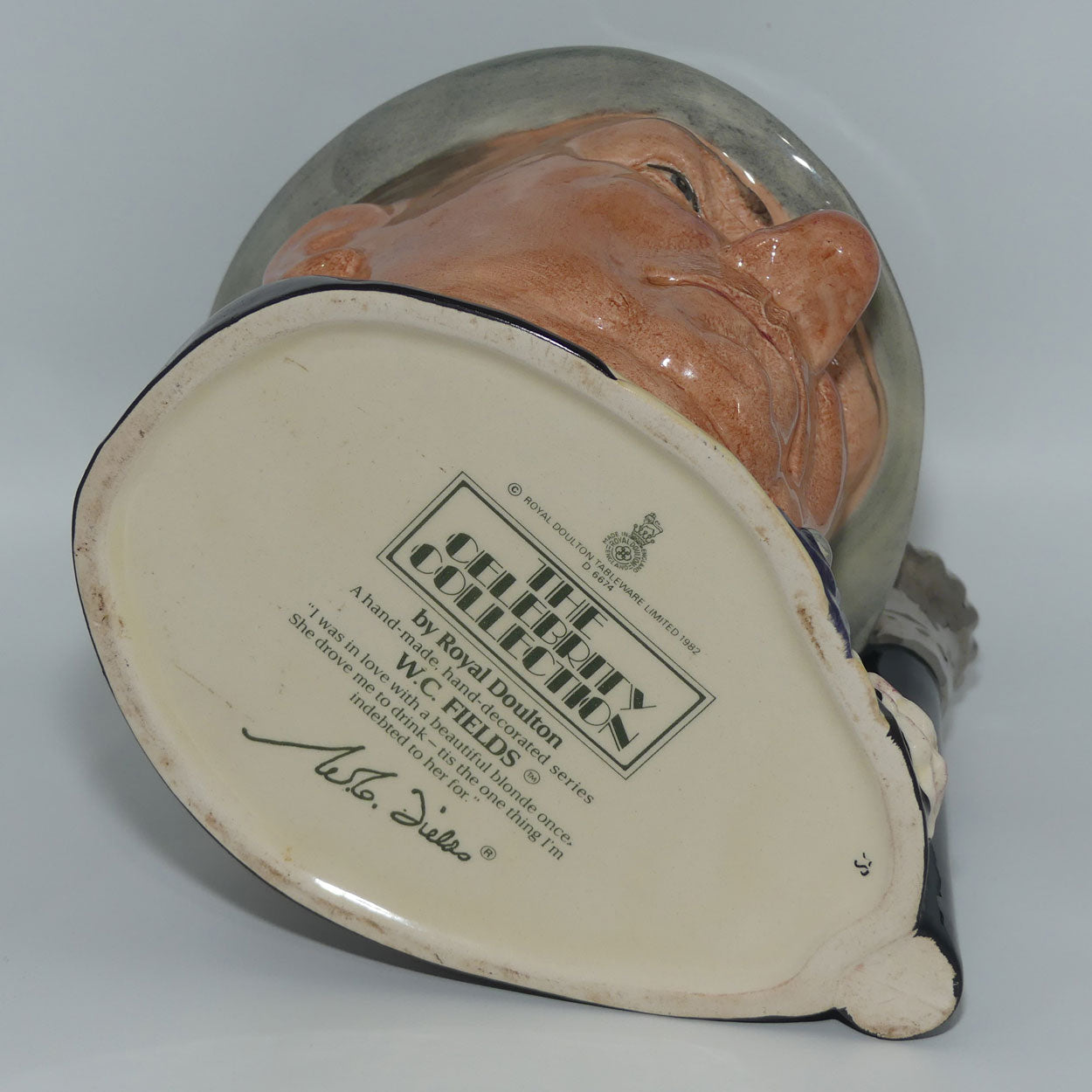 D6674 Royal Doulton large character jug WC Fields