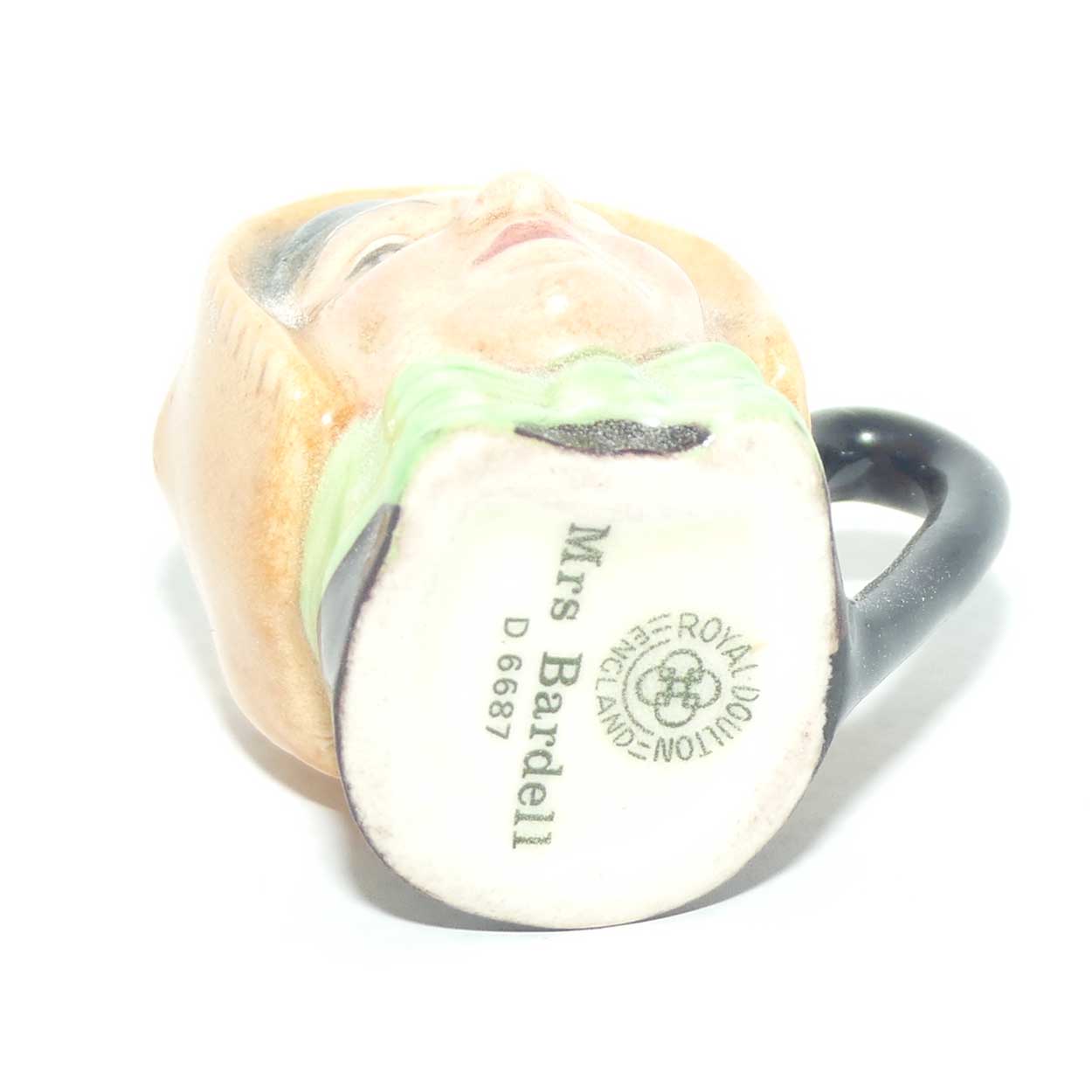 D6687 Royal Doulton tiny character jug Mrs Bardell