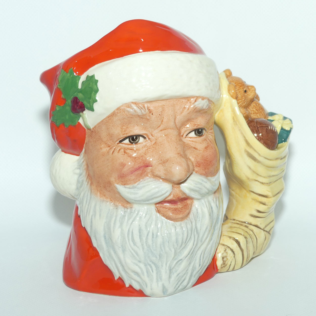 D6690 Royal Doulton large character jug Santa Claus | Sack of Toys handle