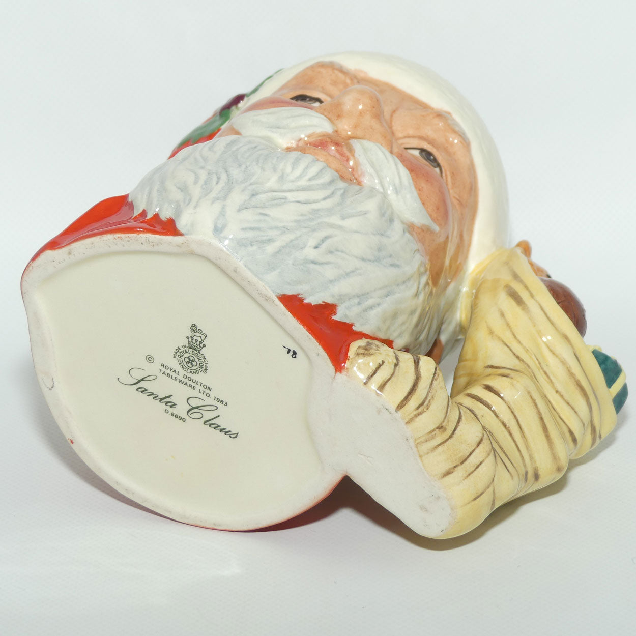 D6690 Royal Doulton large character jug Santa Claus | Sack of Toys handle