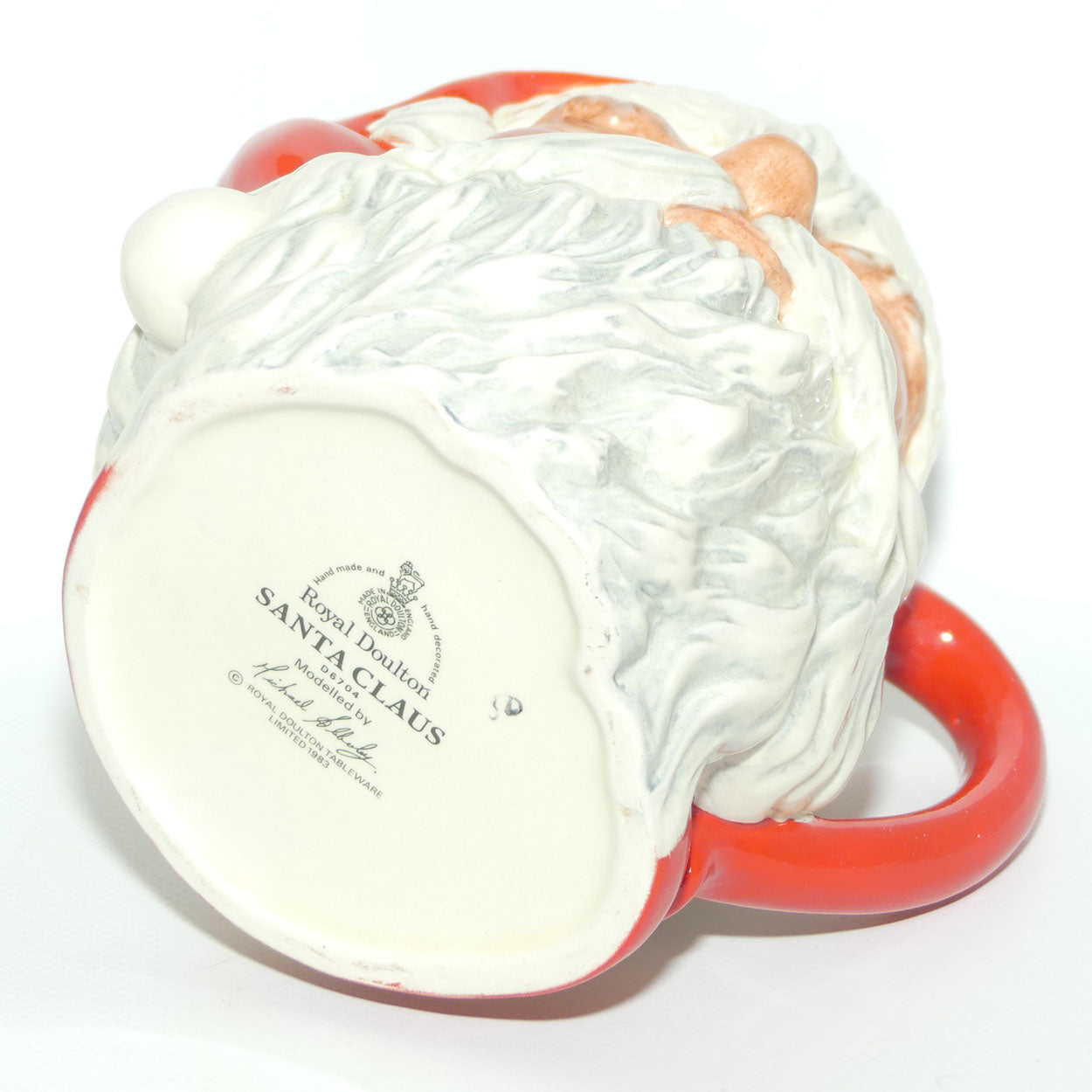 D6704 Royal Doulton large character jug Santa Claus | Plain Red
