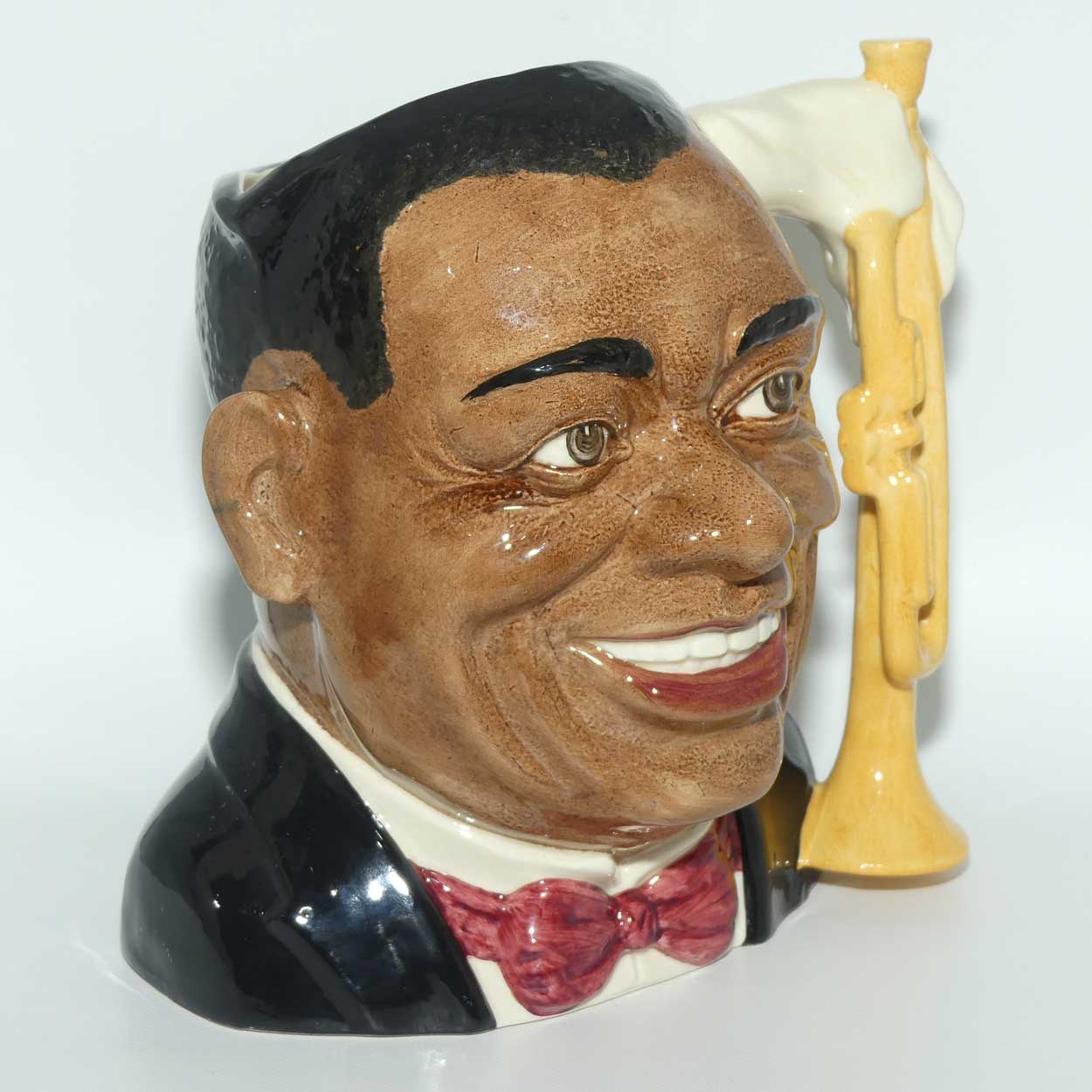 D6707 Royal Doulton large character jug Louis Armstrong | Celebrities Collection | signed