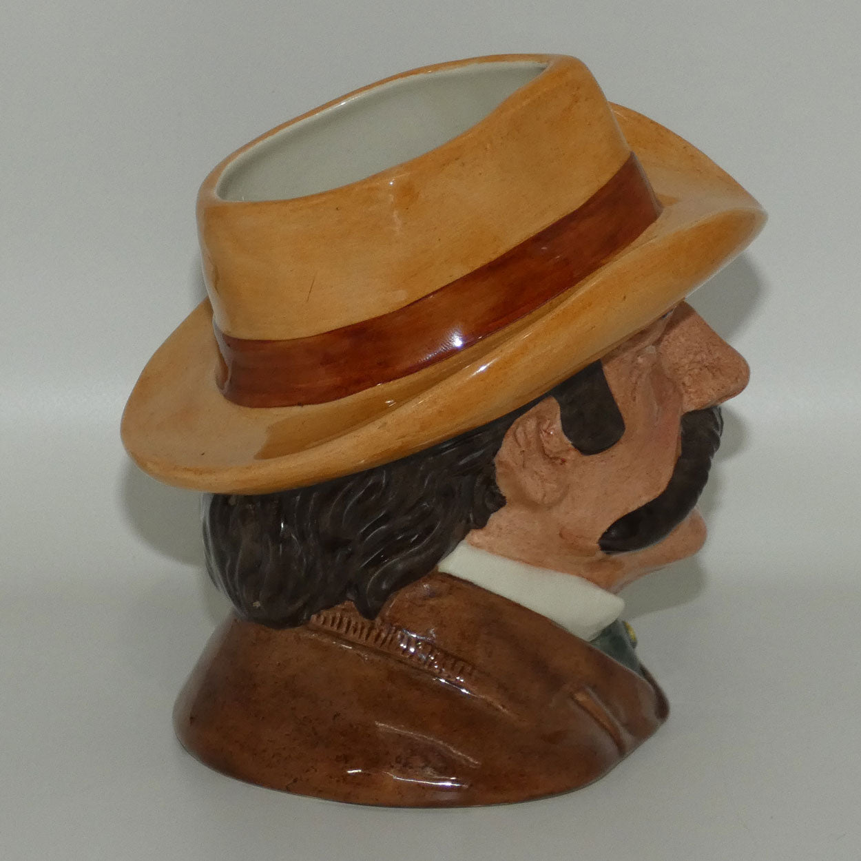 d6711-royal-doulton-mid-size-character-jug-wyatt-earp-decorating-sample
