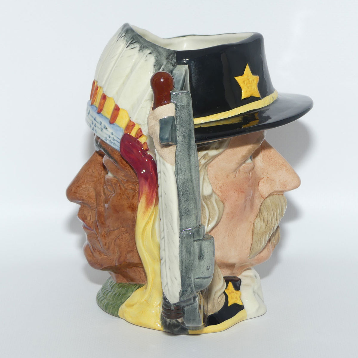 D6712 Royal Doulton large character jug George Custer and Sitting Bull | LE 3600