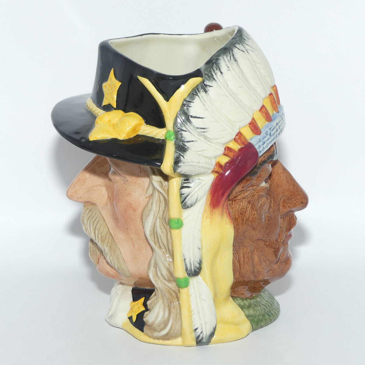 D6712 Royal Doulton large character jug George Custer and Sitting Bull | LE 3600