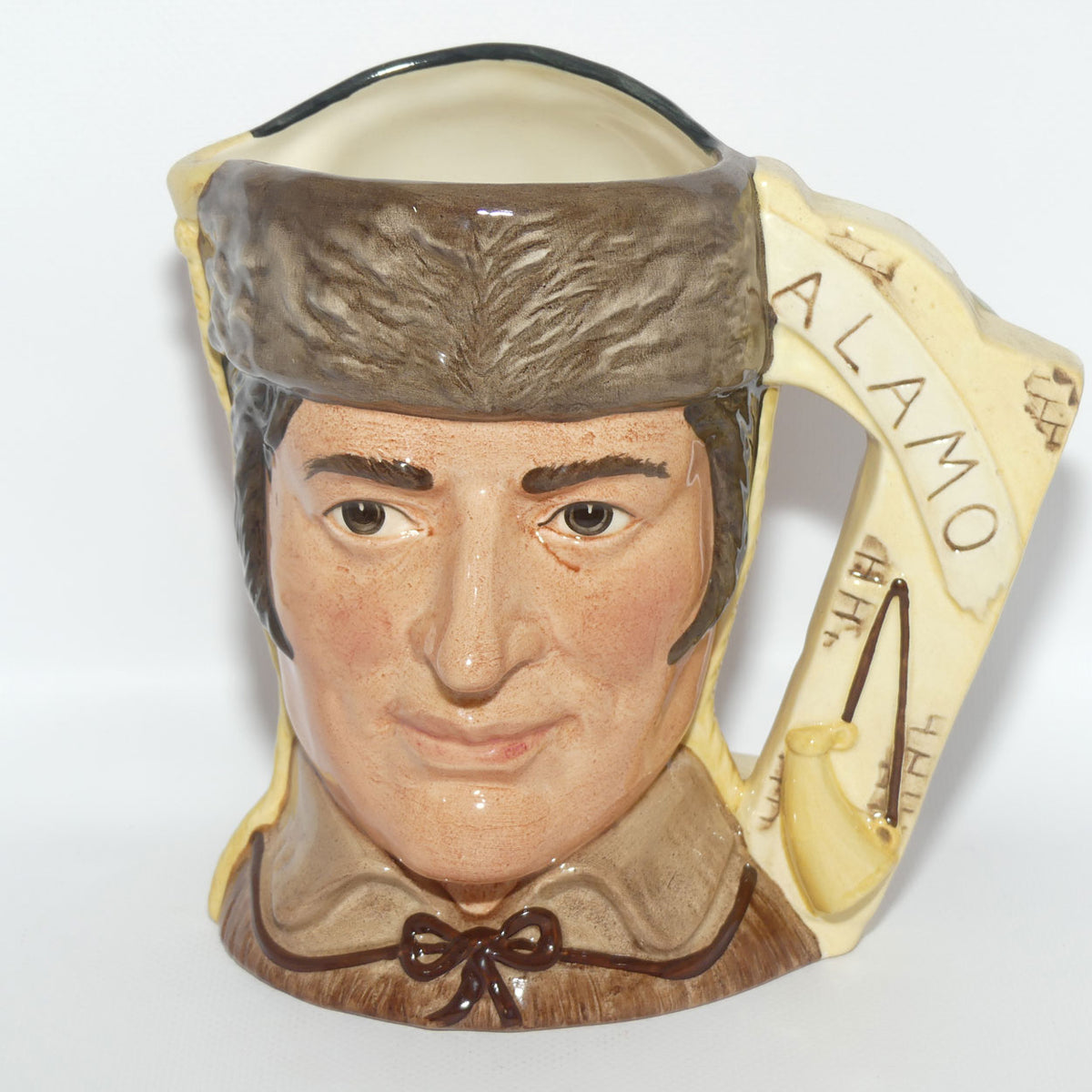 D6729 Royal Doulton large character jug Davy Crockett and Antonio Lopez De Santa Anna | LE 2023
