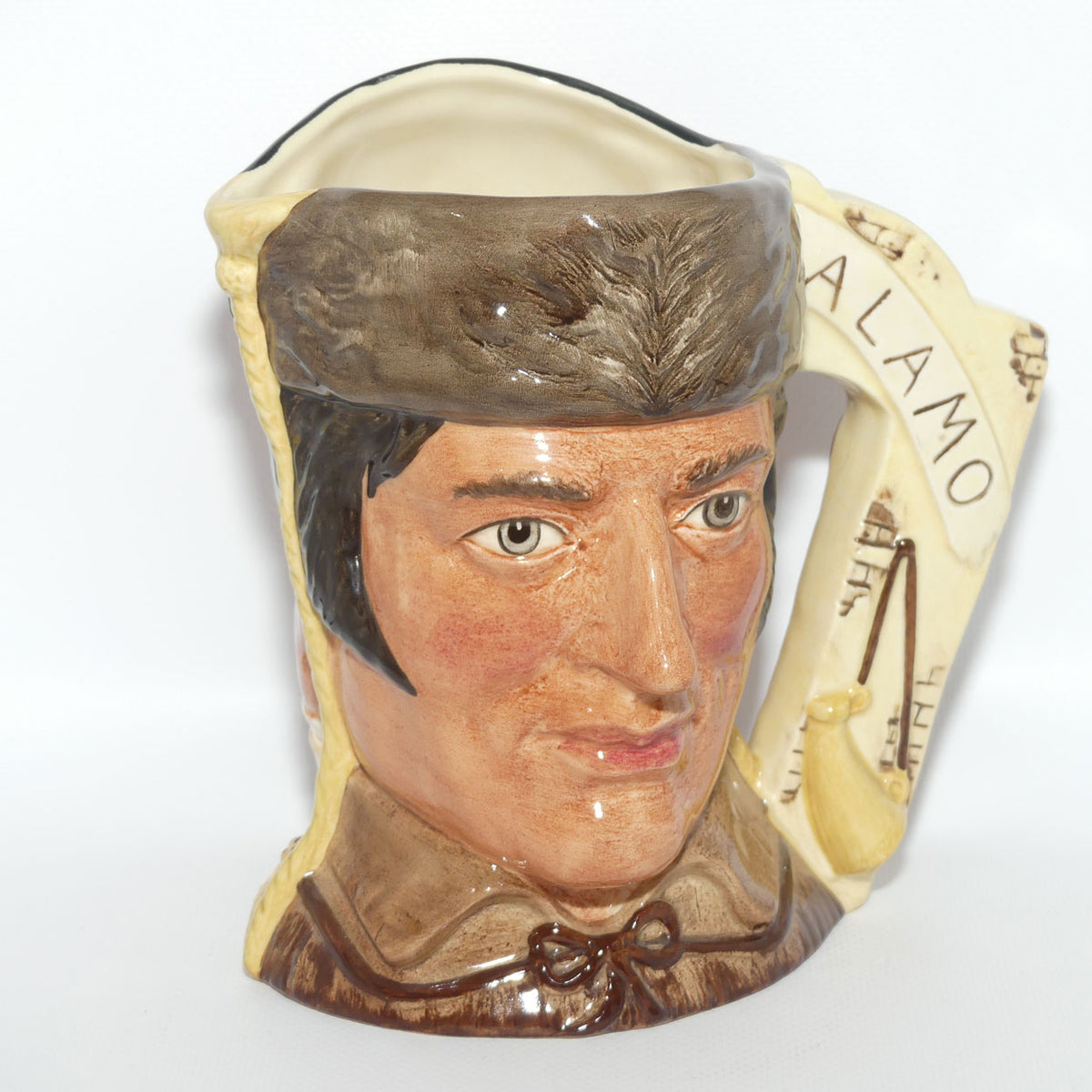 D6729 Royal Doulton large character jug Davy Crockett and Antonio Lopez De Santa Anna | LE 3451