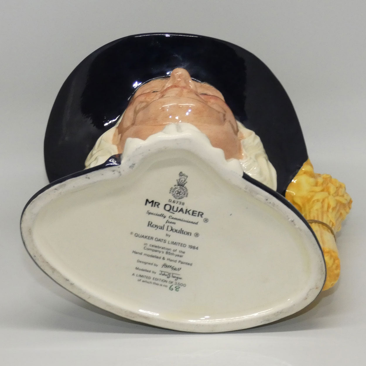 D6738 Royal Doulton large character jug Mr Quaker | LE #68/3500