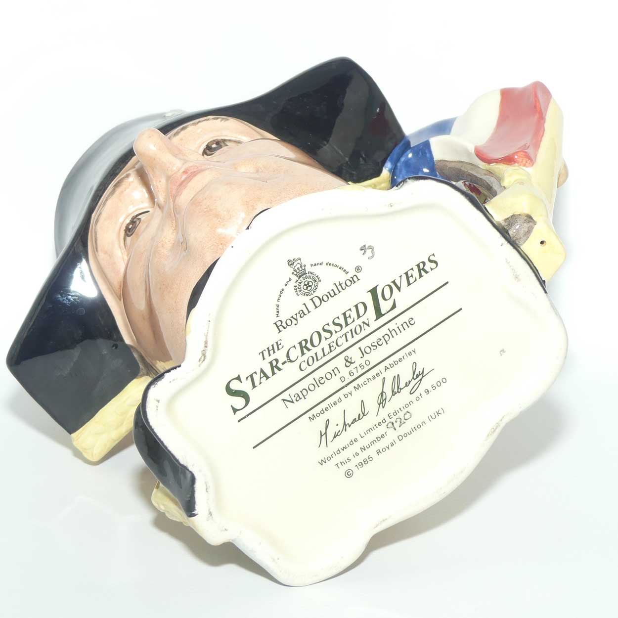 D6750 Royal Doulton large double sided character jug Napoleon and Josephine | Star Crossed Lovers | LE 920