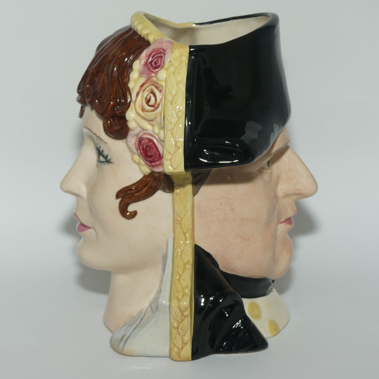 D6750 Royal Doulton large double sided character jug Napoleon and Josephine | minor fault