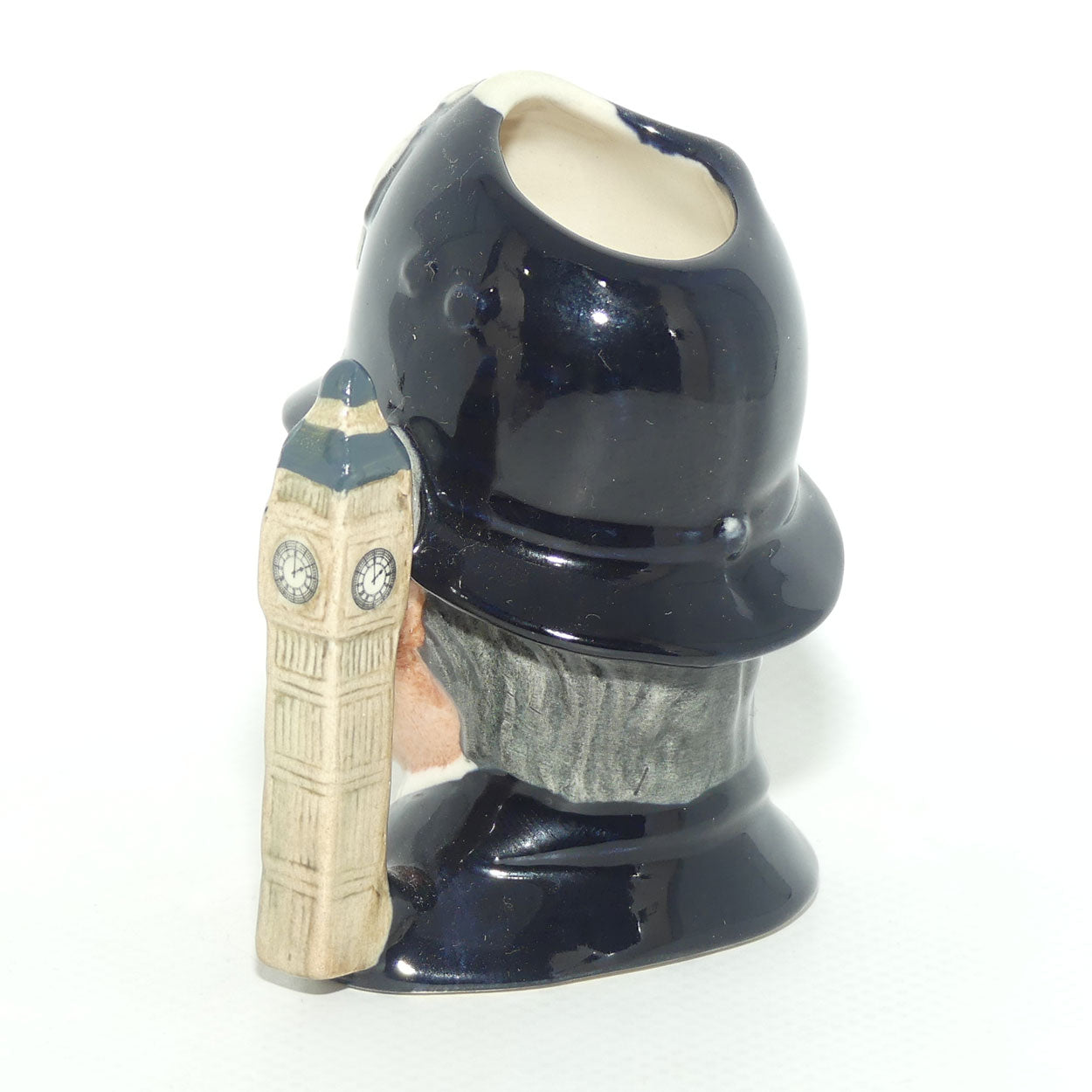 D6763 Royal Doulton miniature character jug London Bobby | Embossed Badge
