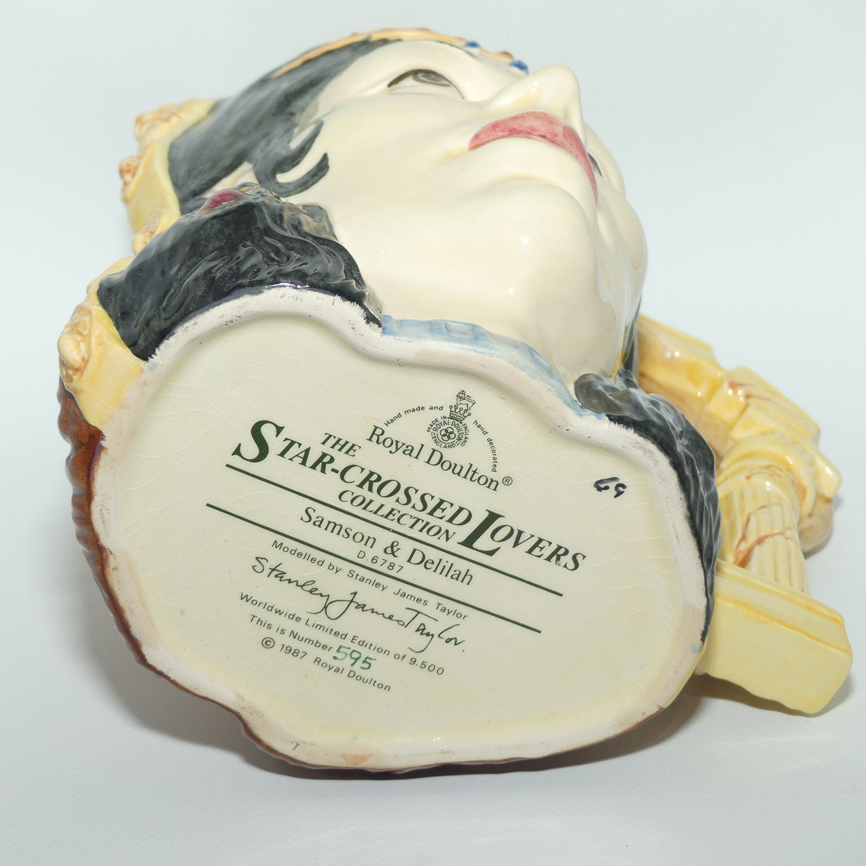 D6787 Royal Doulton large double sided character jug Samson and Delilah | LE595/9500