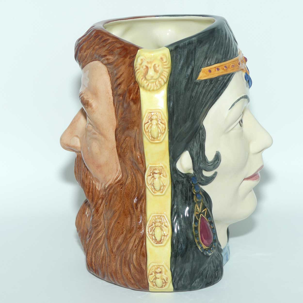 D6787 Royal Doulton large double sided character jug Samson and Delilah | Star Crossed Lovers | LE 381