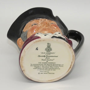 D6791 Royal Doulton small character jug Old Charley (Ltd Ed | Higbee)