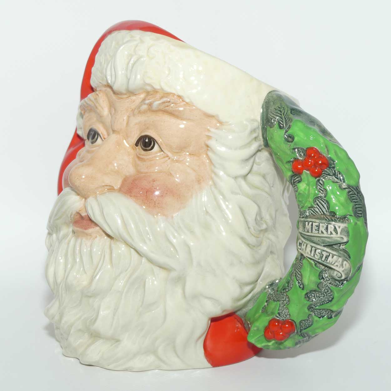 D6794 Royal Doulton large character jug Santa Claus | Holly Wreath | #1