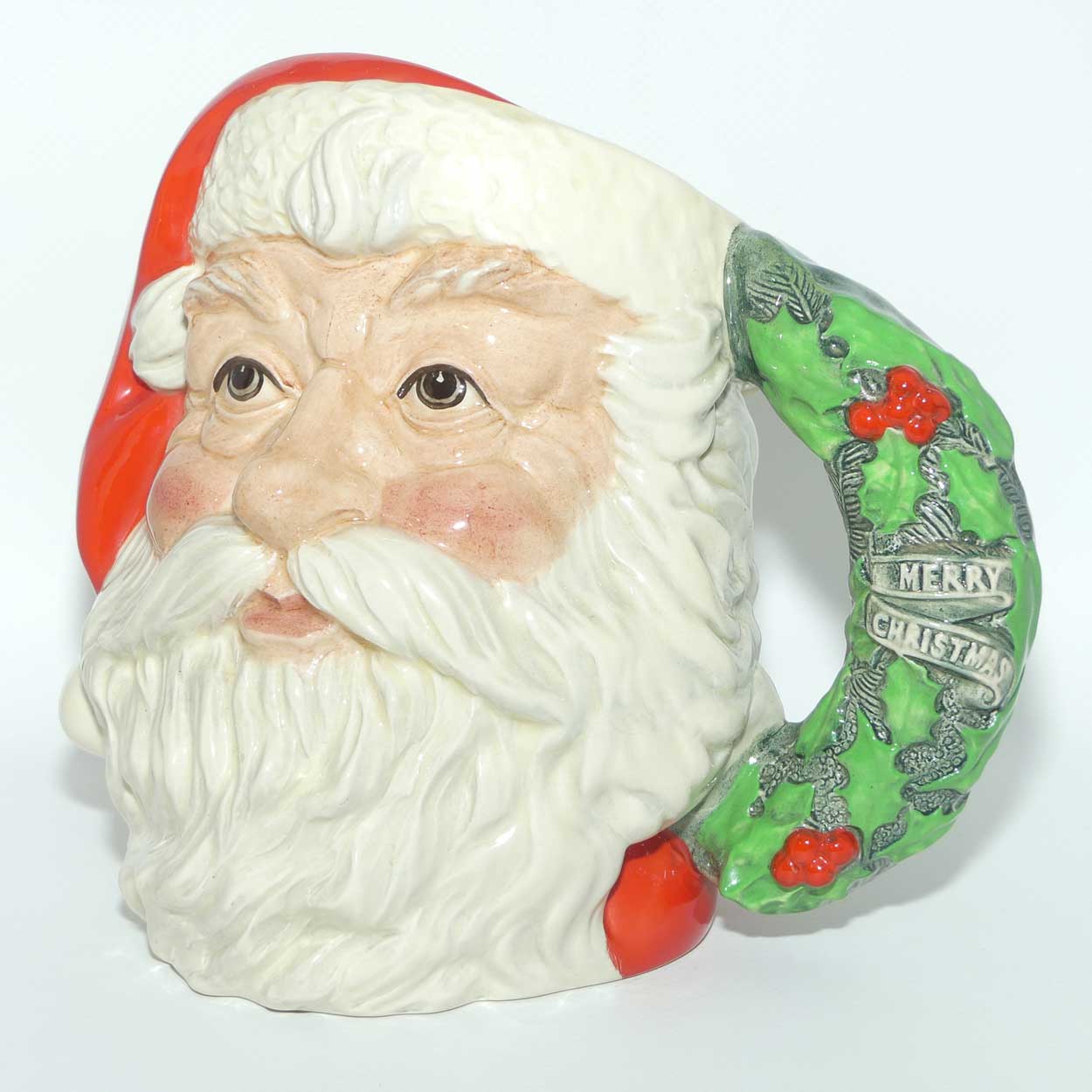 D6794 Royal Doulton large character jug Santa Claus | Holly Wreath | #1