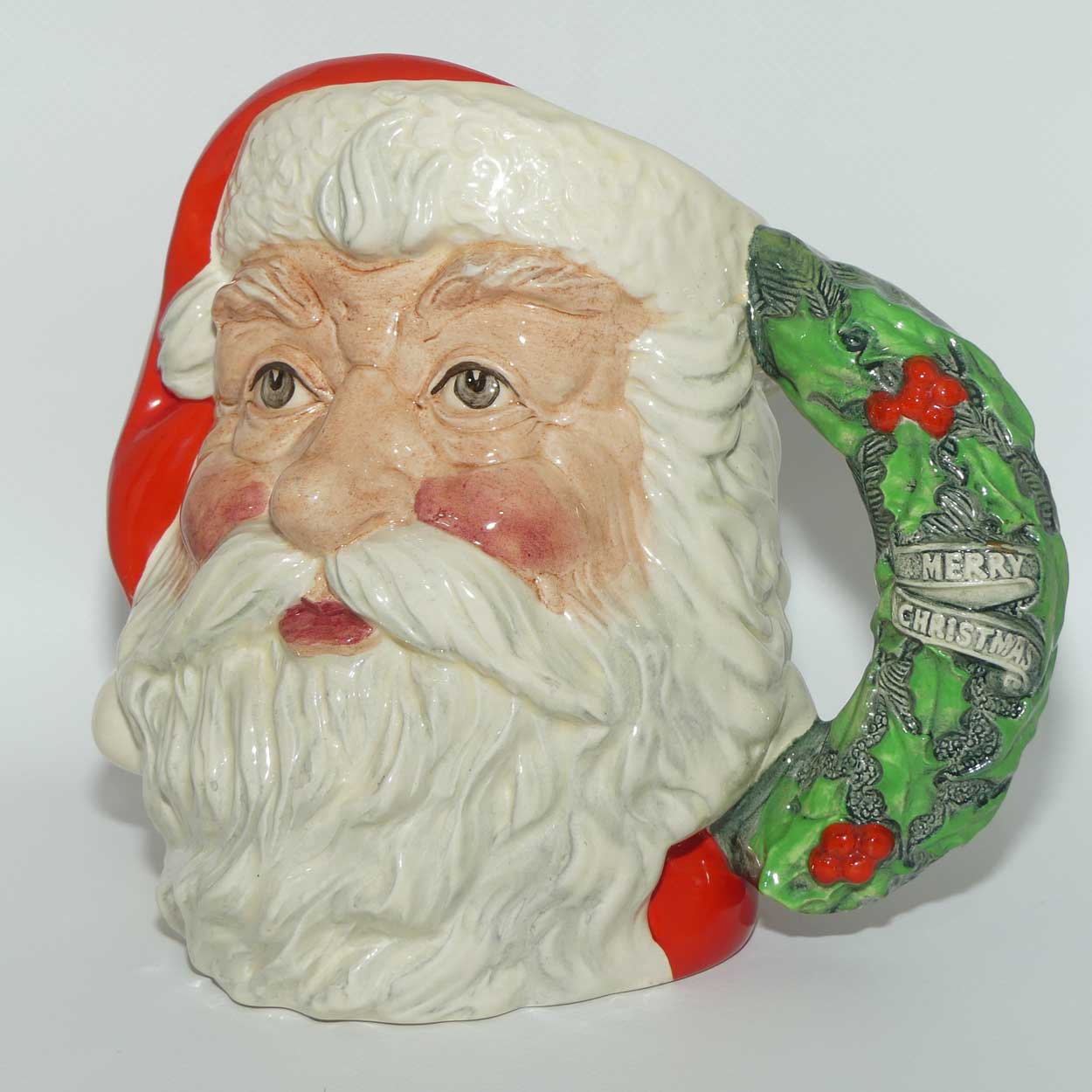 D6794 Royal Doulton large character jug Santa Claus | Holly Wreath | #2
