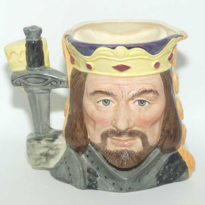 D6836 Royal Doulton large double sided character jug King Arthur and Guinevere | LE 585