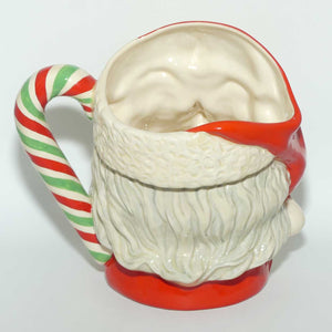 D6840 Royal Doulton large character jug Santa | Candy Cane Handle