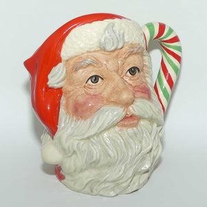 D6840 Royal Doulton large character jug Santa | Candy Cane Handle