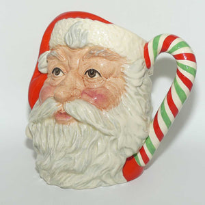 D6840 Royal Doulton large character jug Santa | Candy Cane Handle