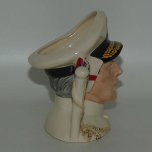 D6851 Royal Doulton small character jug Earl Mountbatten of Burma