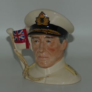 D6851 Royal Doulton small character jug Earl Mountbatten of Burma