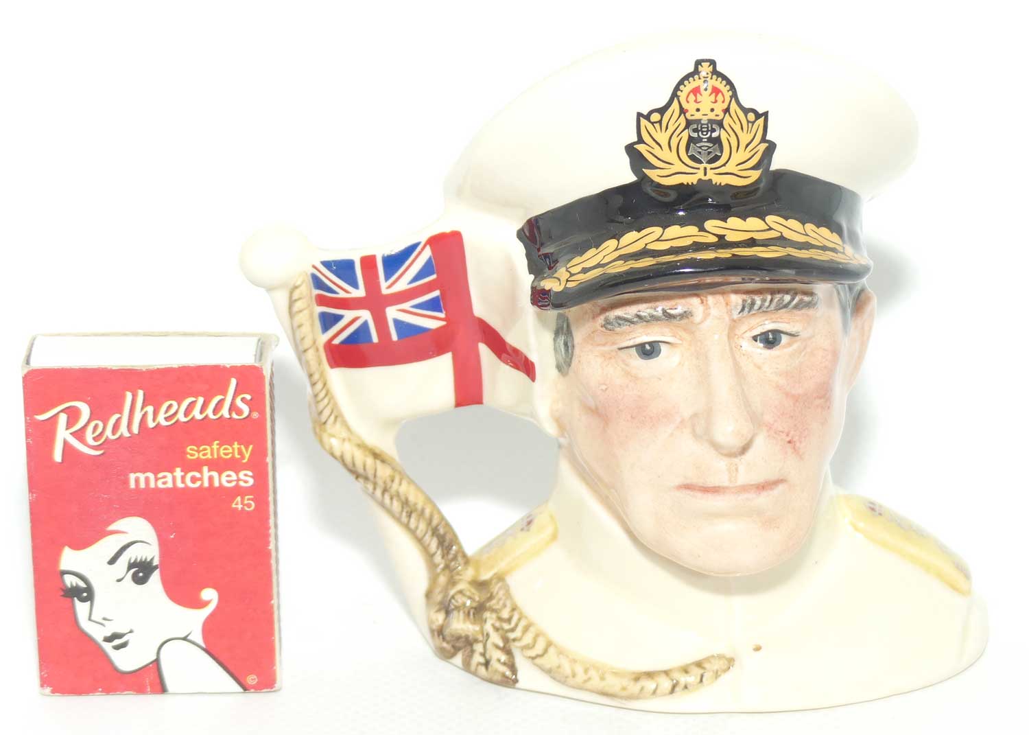 D6851 Royal Doulton small character jug Earl Mountbatten of Burma | #443