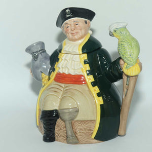 D6853 Royal Doulton character tea pot Long John Silver | signed