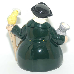 D6853 Royal Doulton character tea pot Long John Silver | signed