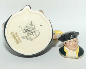 D6853 Royal Doulton character tea pot Long John Silver | signed